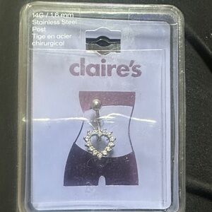 Claire’s belly button piercing